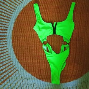 O Ring Fluorescent High Cut One Piece